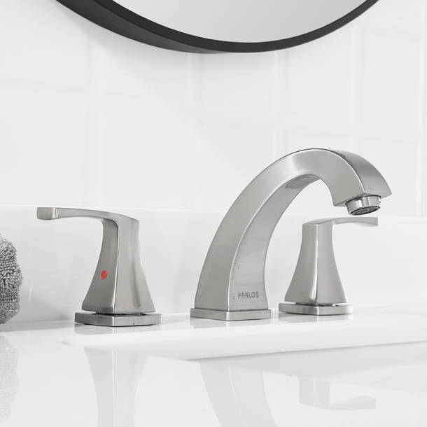 Parlos Home Widespread Faucet 2handle Bathroom Faucet with Drain